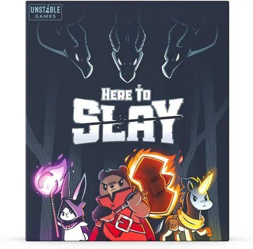 Vista 3 de Unstable Games Juego de Cartas Here to Slay - Juego de Estrategia de Aventura y Fantasía para 2-6 Jugadores, Edades de 10 Años en Adelante - Juego
