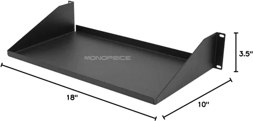Vista 2 de Monoprice 3.5 (H) X10 (D) X19 (W) 30 Lbs Estante de un solo lado 108631