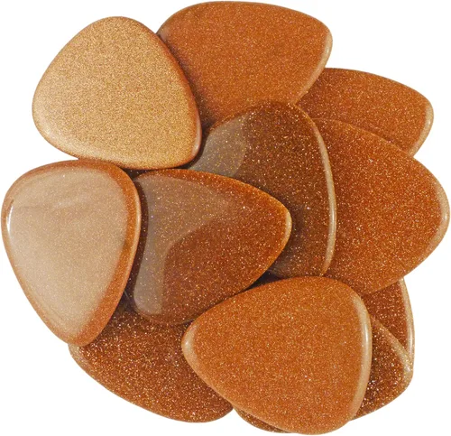 Vista 49 de Púa de Guitarra o Bajo de Piedra Amatista - Calibre Ultra Pesado de 3.0 mm - Forma 351 - Púa Exótica Artesanal de Gema Especial - 1 Paquete