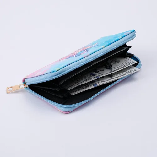 Vista 5 de Cartera de dibujos animados de Stitch con llavero de PVC para tarjetas, bolsa de puntada, bolsa de puntada, bolsa de puntada, bolsa de puntada
