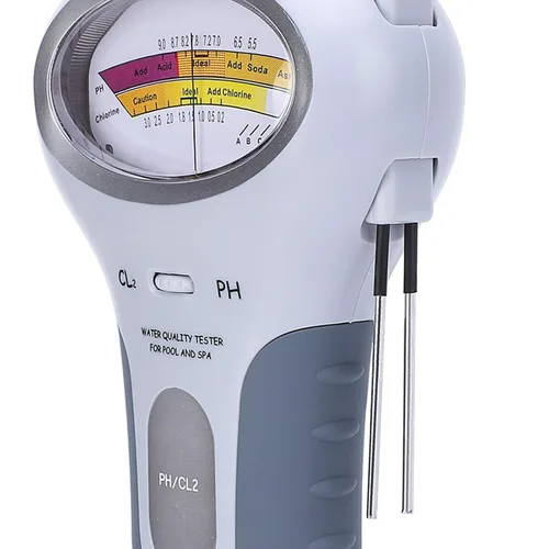 Vista 8 de Probador de calidad del agua, probador eléctrico de piscina PC-102B CL2 y probador para piscina, spa, analizador de calidad de agua con sonda, kit