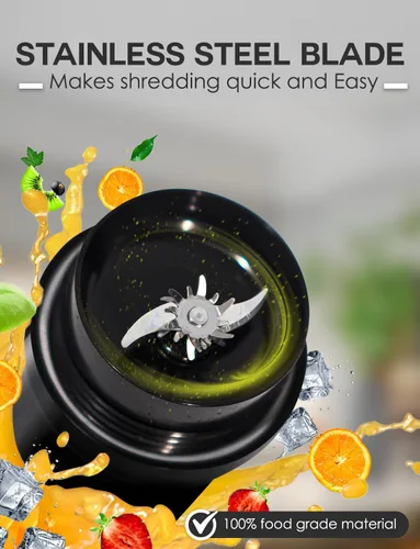 Vista 9 de MOJOCO Licuadora personal para batidos – Licuadora aislada al vacío para frutas y verduras – Licuadoras portátiles recargables con hoja de acero