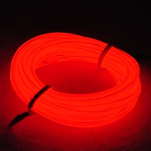 Vista 8 de ABALDI Cable de Luces de Neón EL Alimentado por Batería Luces de Cadena para Navidad Halloween Fiesta de Navidad Decoración Interior Exterior Verde