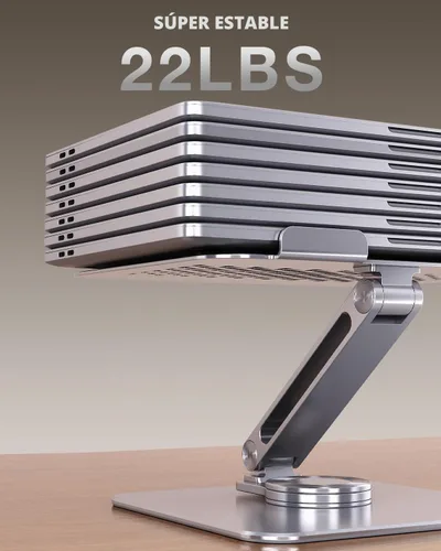 Vista 2 de Soporte ajustable para computadora portátil para escritorio Base