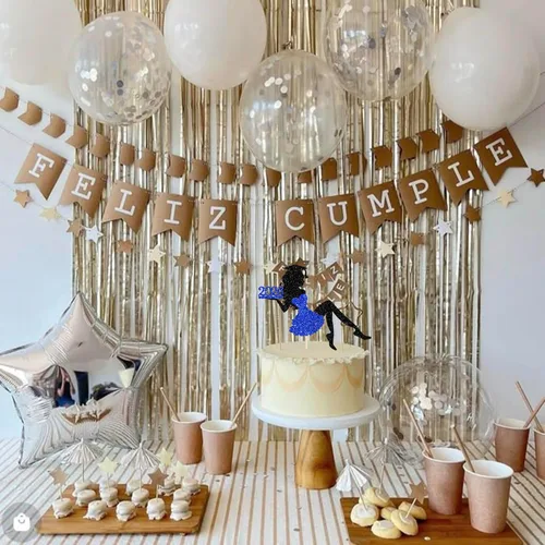 Vista 6 de 1 paquete de decoración para tarta de graduación para niña, con purpurina, para diploma, decoración para adultos mayores 2026, para niñas, escuela