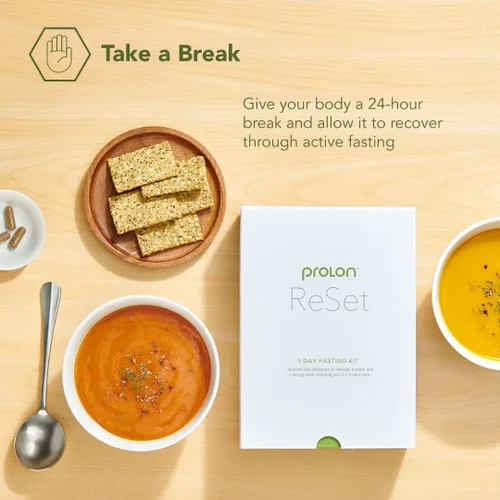 Vista 3 de Kit de ayuno Prolon de 1 día para reinicio Ayuno con alimentos Apoya el envejecimiento saludable y el control de peso Comidas y snacks bajos