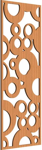 Vista 61 de 9 3/8"W x 24 3/8"H x 1/4"T Farwell Decorativos Paneles de Pared de Madera Calado, Hickory