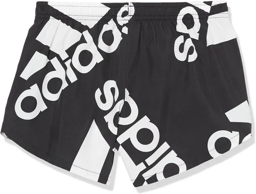 Vista 3 de adidas Girls' Elastic Waistband with Inner Drawcord Woven Athletic Shorts