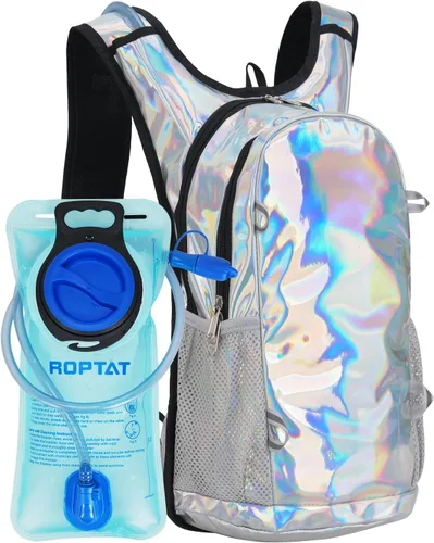Vista 8 de Roptat Mochila de hidratación con bolsa de hidratación de 2 litros, mochila ligera para agua para mujeres y hombres, correr, equitación, ciclismo