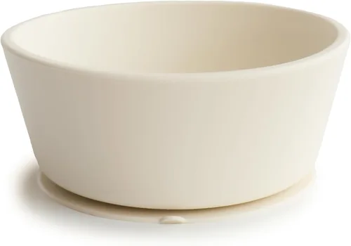 Vista 15 de mushie Tazón de Succión de Silicona Diseño Antideslizante Libre de BPA (Blush)