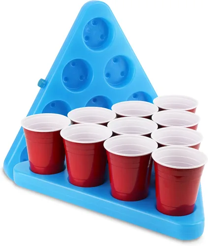 Vista 5 de GoPong N-Ice Rack - Juego de estante de cerveza congelable, incluye 2 estantes, 3 bolas y reglas