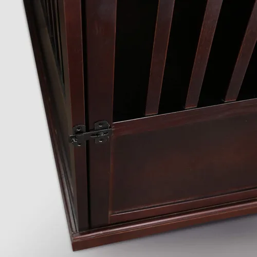 Vista 7 de Casual Home - Jaula grande de madera para mascotas New Espresso