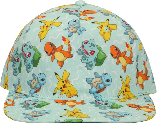 Vista 2 de Bioworld Sombrero de Snapback sublimado de personaje Pokemon, Multi