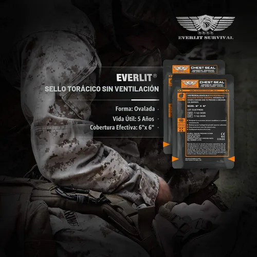 Vista 9 de EVERLIT Kit avanzado de trauma, torniquete CAT GEN-7, compatible con TCCC, bolsa táctica IFAK de combate militar con férula de 36 pulgadas de nylon