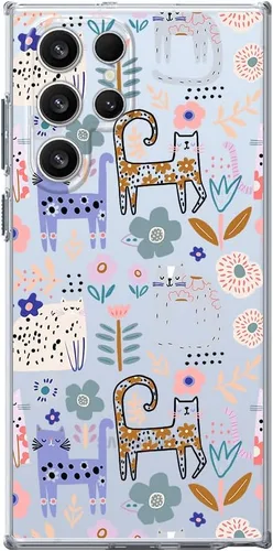 Vista 17 de Blingy's Funda para Samsung Galaxy S24 Ultra, para mujeres y niñas, diseño de abejas divertidas de moda, lindo estilo de animal, transparente