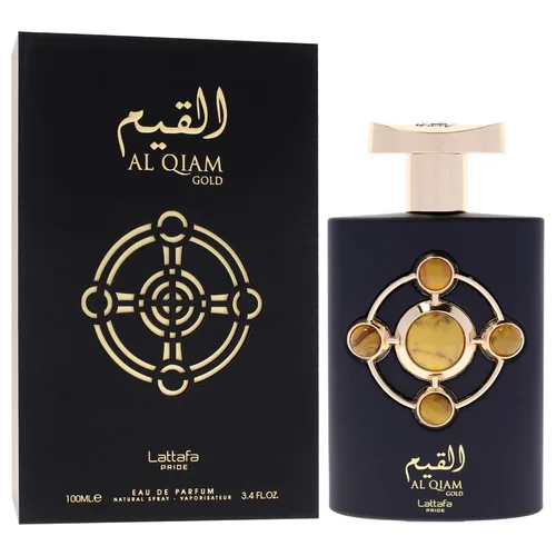 Vista 3 de Lattafa Perfumes Al Qiam Gold para Eau de Parfum en espray unisex, 3.4 onzas