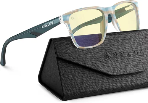 Vista 17 de ANYLUV Blue Light Glasses for Women & Men, Stylish Blue Light Blocking Glasses, Eyes Protection & Anti Eyestrain Eyewear