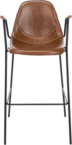 Vista 11 de Safavieh Home Collection Tanner Taburete de bar gris ceniza Mid-Century