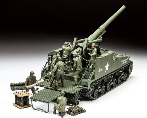 Vista 5 de TAMIYA Models U.S. - Pistola autopropulsada de 6.102 in M40 1/35, color beige