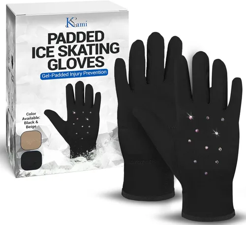 Vista 11 de Kami-So Figure Skating Gloves for Competition & Practice Skate Training Gloves with Gel Wrist Support & Protective Padding Thermal Skating