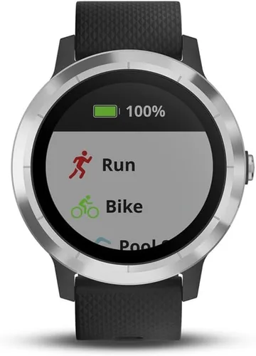 Vista 2 de Garmin Vivoactive 3 GPS Smartwatch con aplicaciones deportivas integradas negroplateado renovado