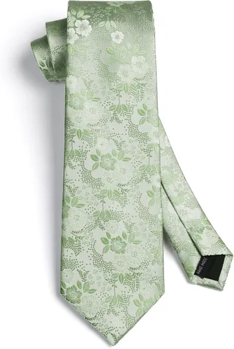 Vista 142 de Corbatas florales tejidas clásicas para hombre, corbata cuadrada de bolsillo, corbatas formales para hombres, boda con pañuelo