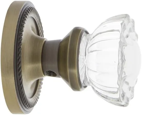 Vista 50 de Nostalgic Roseta de cuerda de almacén con pomo de puerta de cristal