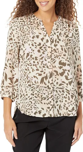 Vista 45 de Blusa petite para mujer con manga 3/4 de la marca NYDJ Alicia Glen