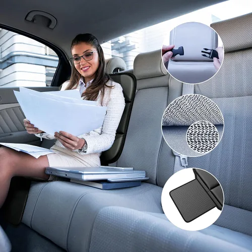 Vista 5 de Protector de Asiento de Auto MHO+All 2 Pack para Asientos de Niños y Bebés - Gran Protector de Asiento de Auto con Tela 600D Impermeable y 2