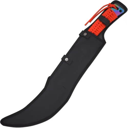 Vista 5 de Snake Eye Tactical - Espada de fantasía con funda de nailón, machete para exteriores y camping Arco iris