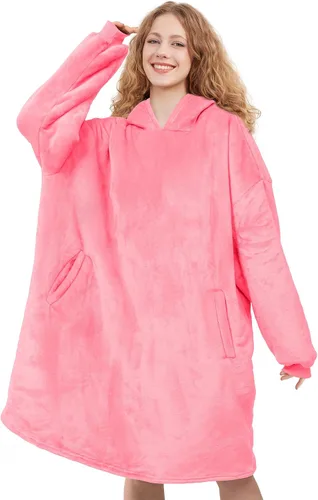 Vista 9 de AmyHomie Manta con capucha para adultos y adolescentes, manta con capucha Sherpa de gran tamaño, cálida y acogedora como regalo de cumpleaños