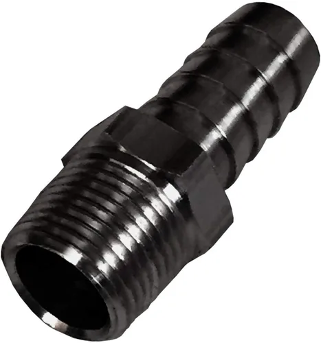 Vista 3 de Derale 98102 3/8 "NPT macho x 1/2" manguera recta accesorio de púas