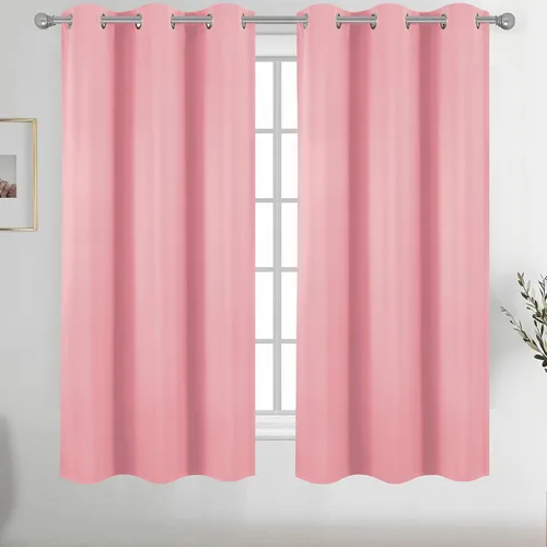 Vista 15 de Diraysid Cortinas opacas beige con ojales para dormitorio, con aislamiento térmico, cortinas de oscurecimiento de habitación, 38 x 54 pulgadas, 2