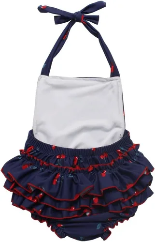 Vista 2 de Trajes de baño con diseño de cereza para bebé niña de 0 a 4 años