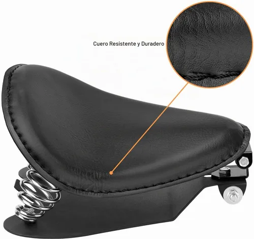 Vista 4 de Kit de asiento para motocicleta Bobber Solo para Harley Sportster 883 1200 Negro