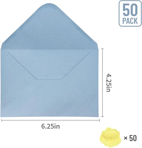 Vista 96 de Sobres de papel especiales (azul, 5 x 7)