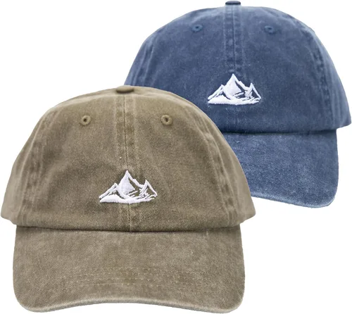 Vista 17 de Gorra de béisbol unisex para papá, diseño de algodón suave lavado, sin estructura, para exteriores, para montaña