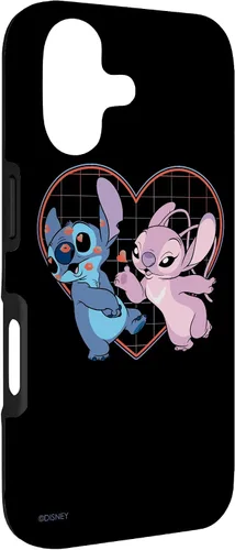 Vista 3 de Disney Lilo and Stitch Angel Heart Kisses - Carcasa para iPhone 17