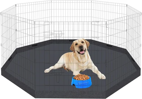 Vista 12 de Artmeer Corralito para perros de 24 pulgadas de alto, 8 paneles a prueba