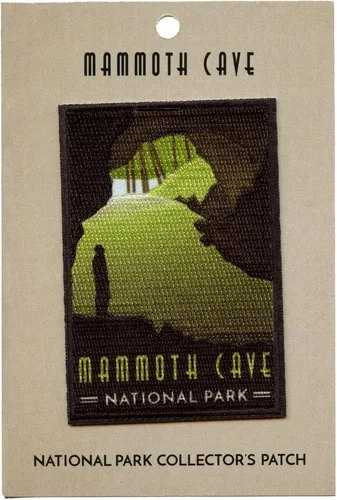 Vista 2 de Mammoth Cave National Park Parche de viaje Kentucky Flint Ridge bordado para planchar