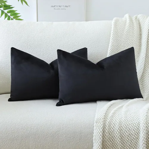 Vista 47 de OTOSTAR - Fundas de almohada decorativas de 16 x 16 pulgadas, fundas de cojín de terciopelo suave, fundas cuadradas para sofá, cama, sofá del hogar