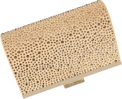 Vista 5 de DEXMAY Crystal Clutch Purse for Women Rhinestone Frame Clutch Handbag for Party