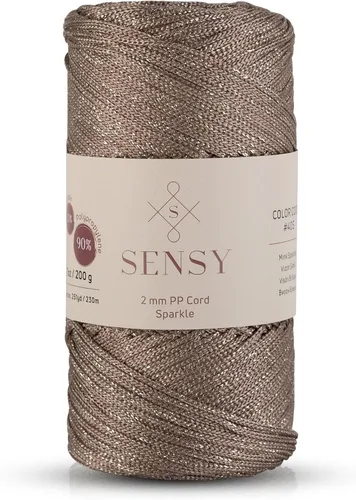 Vista 96 de Sensy Premium 2mm 229.5 metros de cuerda de poliéster 100% cordón de polipropileno Cordón de macramé 2mm Cordón para bolso de crochet Hilo