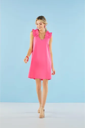 Vista 5 de Mud Pie Vestido sin mangas con volantes para bebé niña Cece