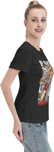Vista 5 de Anime Baki The Grappler T Shirt Womens Summer O-Neck Tops Casual Short Sleeves Tee Black