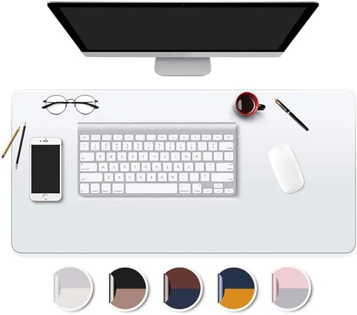 Vista 8 de Alfombrilla transparente para escritorio, oficina, hogar, mesa, protector de vinilo, portátil, teclado de escritorio, plástico, lavable