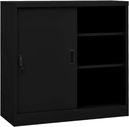 Vista 15 de Archivador de metal de 2 cajones, archivador de acero para oficina con cerradura para el hogar y la oficina, 35.4 x 18.1 x 28.5 pulgadas (blanco)