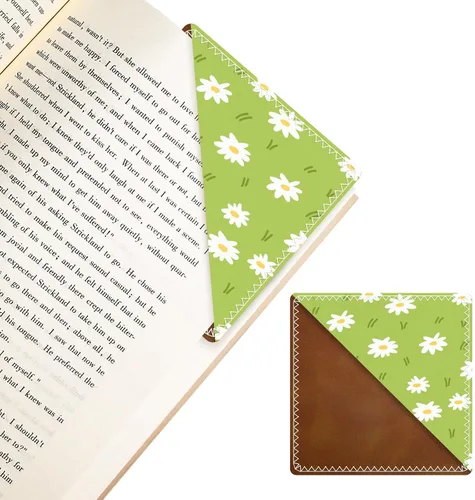 Vista 21 de Marcadores de Cuero Personalizados, Accesorios de Libro Divertidos y Lindos para Amantes de la Lectura, Marcadores de Páginas Irrompibles