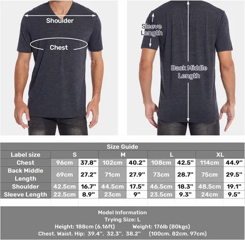 Vista 5 de MERINNOVATION Merino Wool T-Shirt Mens Wicking Merino Wool Undershirt Lightweight Base Layer