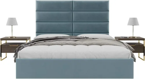 Vista 96 de Vänt - Paneles tapizados de cabecera para montar en la pared, diseño Elizabeth, 120 x 46 pulgadas, configuración de 16 paneles individuales
